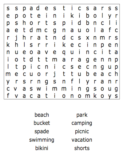 summer word search 06