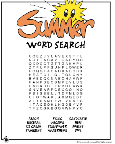 summer word search 09