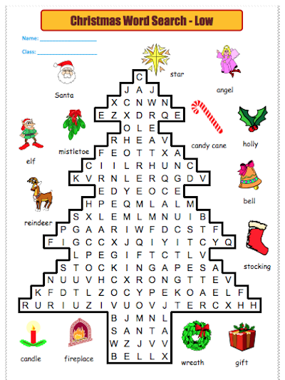 christmas word search