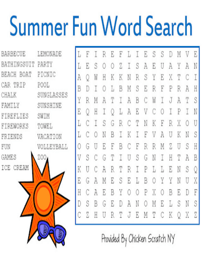 summer word search 28