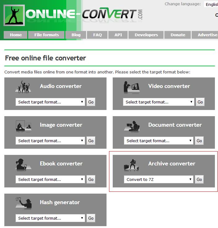 Online File Compressor One- Online-Convert
