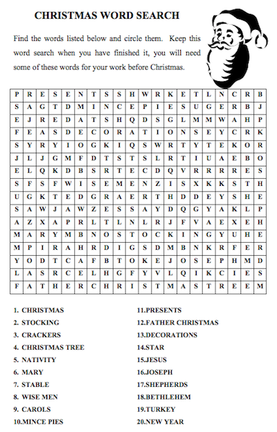 word search 10