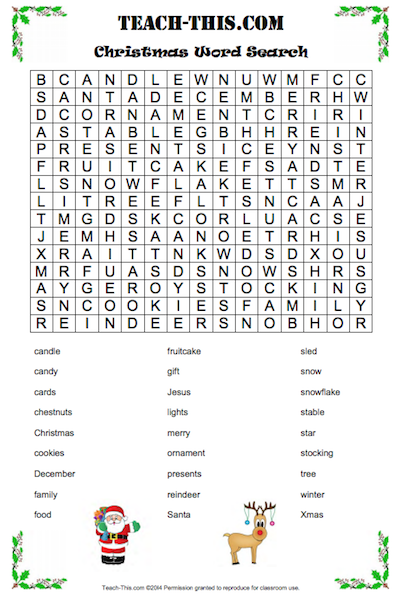 word search 12
