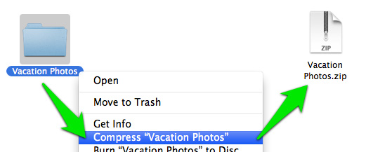 how to compress a file on mac