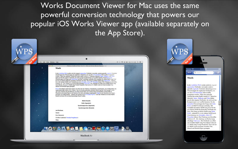 Works Document Viewer for Mac