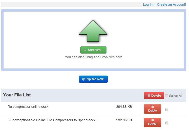 Online File Compressor Six- ZipMeNow