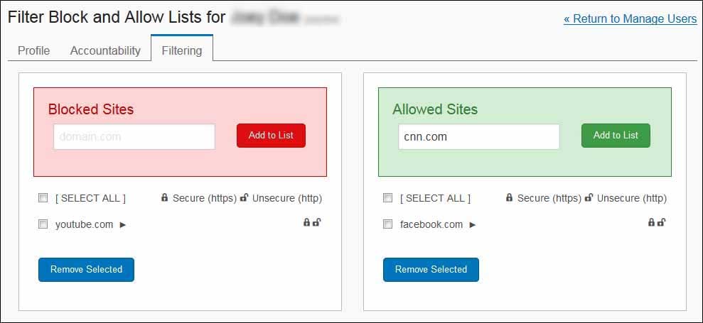 Block/Allow lists