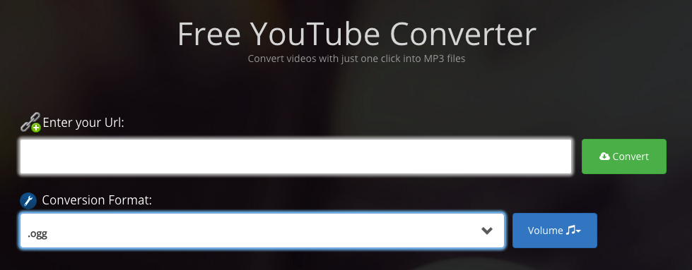 Online YouTube To OGG Converter- Clipload