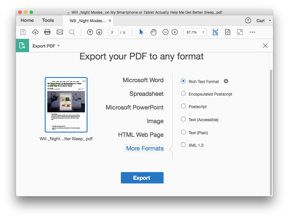 convert scanned pdf to excel on mac with adobe 03