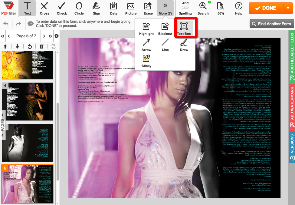 Type on a PDF with Online Tool for Mac Step 2