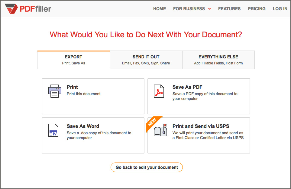 Type on a PDF with Online Tool for Mac Step 4