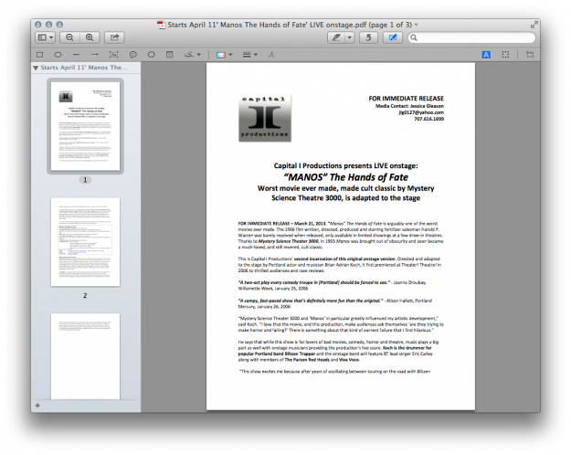 PDF Reader for Mac Two: Preview