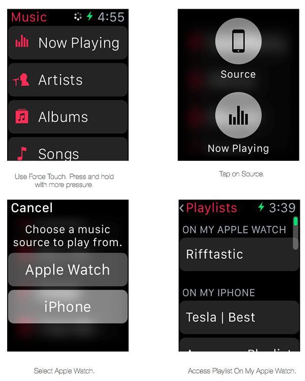 apple watch play music