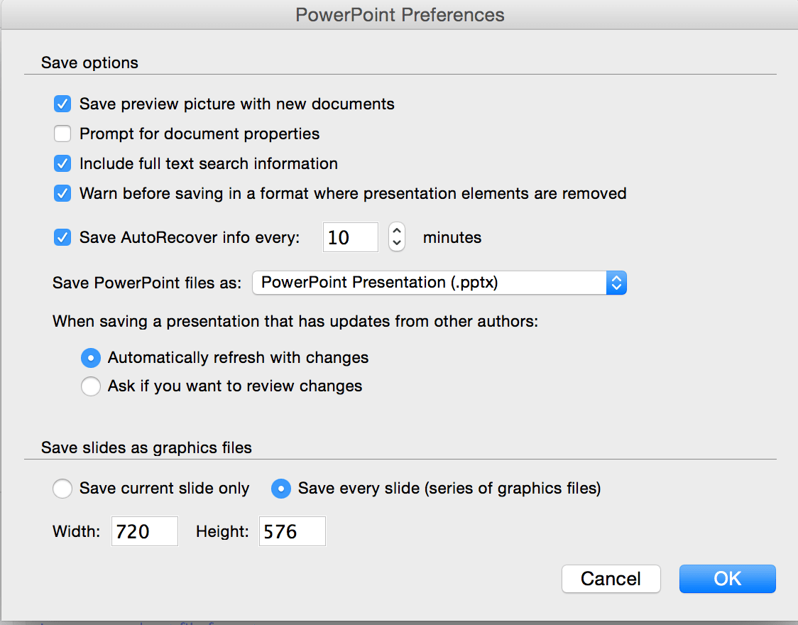 autosave powerpoint