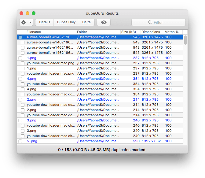 dupeGuru duplicate video finder Mac