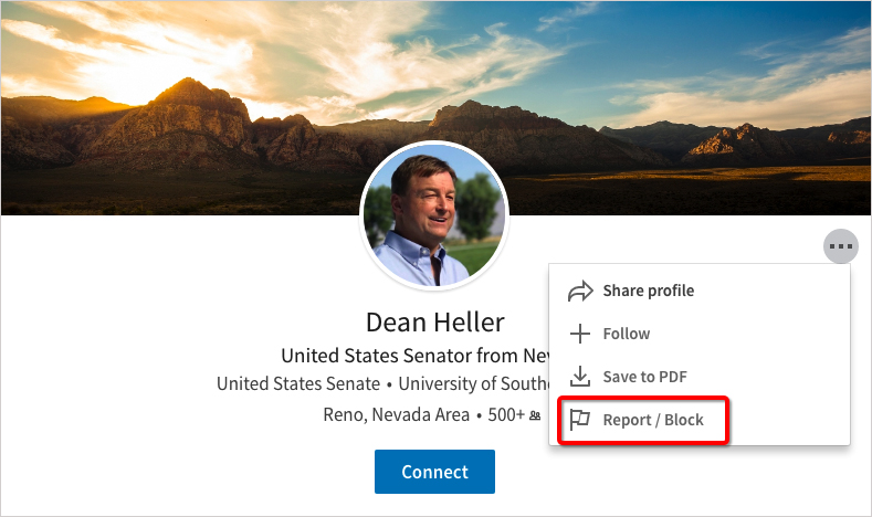 How to Block Someone on LinkedIn Step 2