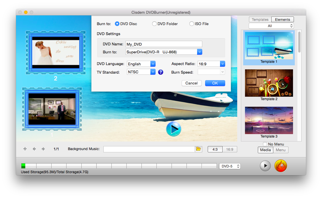 burn a dvd on a mac for use on a dvd player