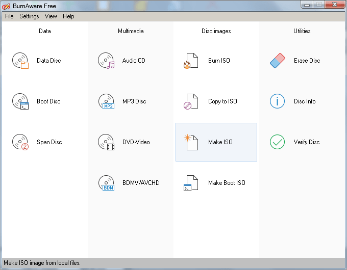 burnware interface