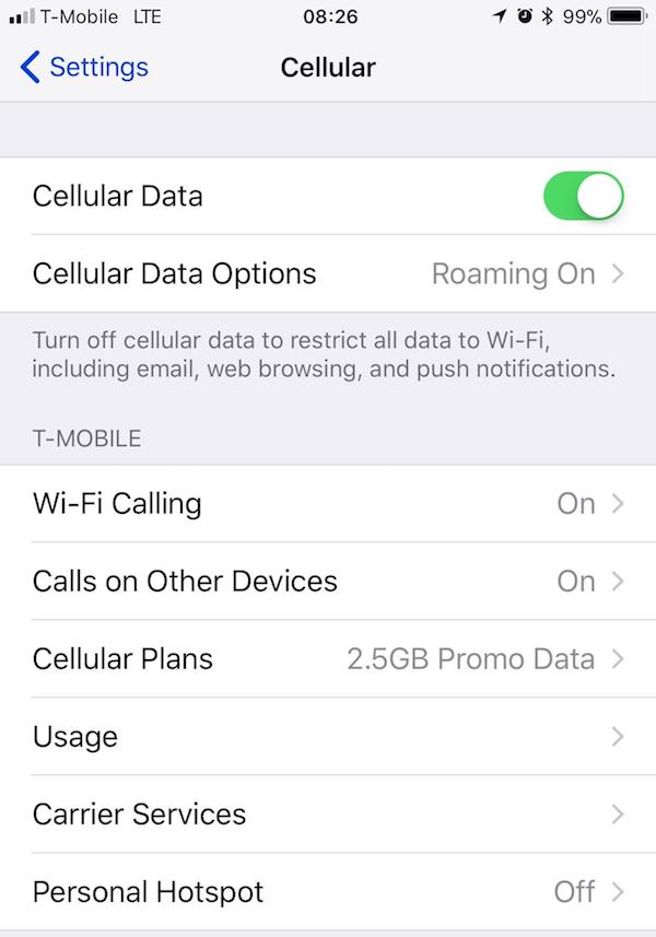 cellular data