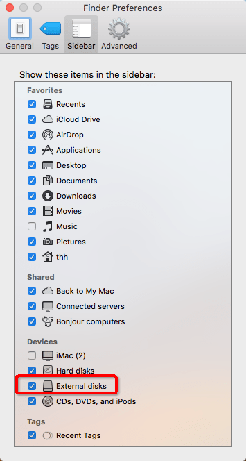 flash drive not showing up mac