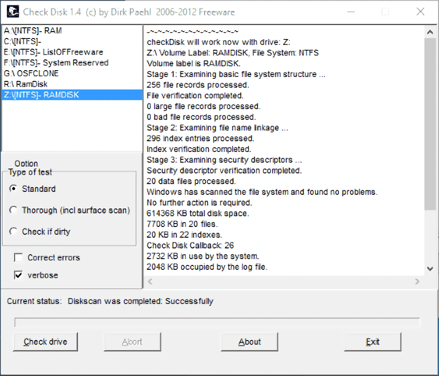 hard disk error repair software