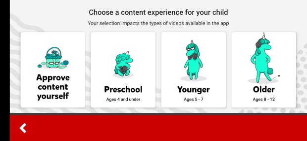 choose a content experience