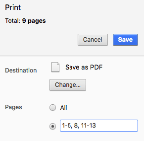 chrome save as pdf