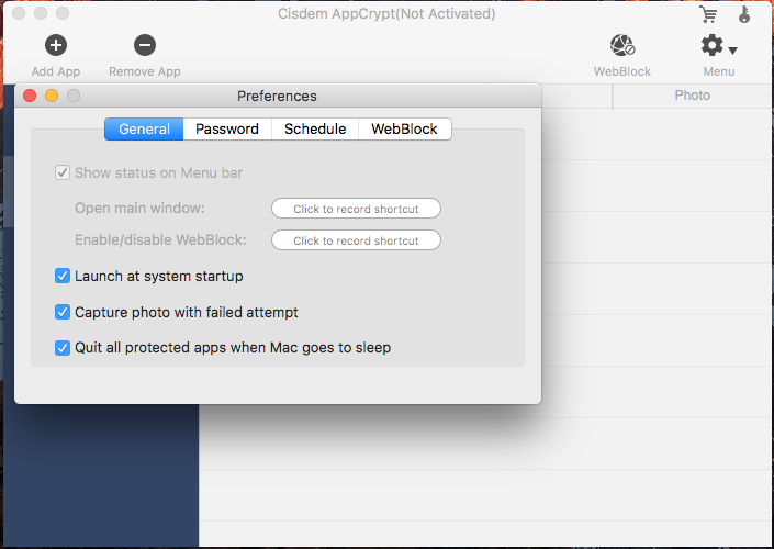 disable cisdem appcrypt