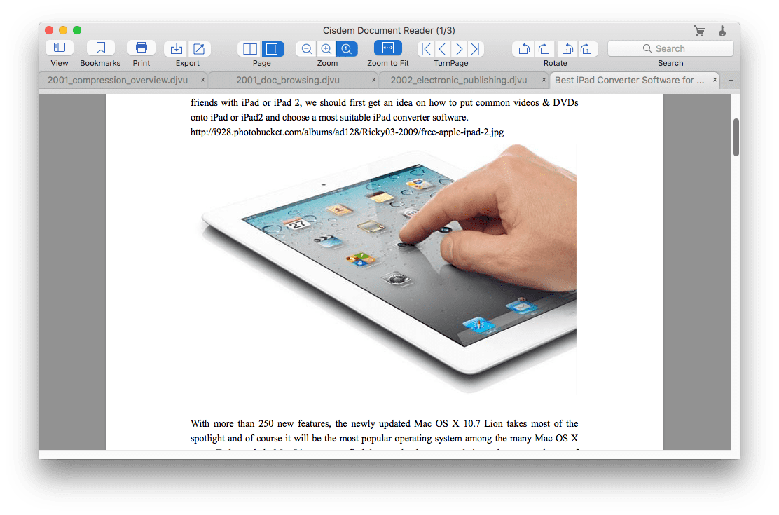 cisdem document reader interface