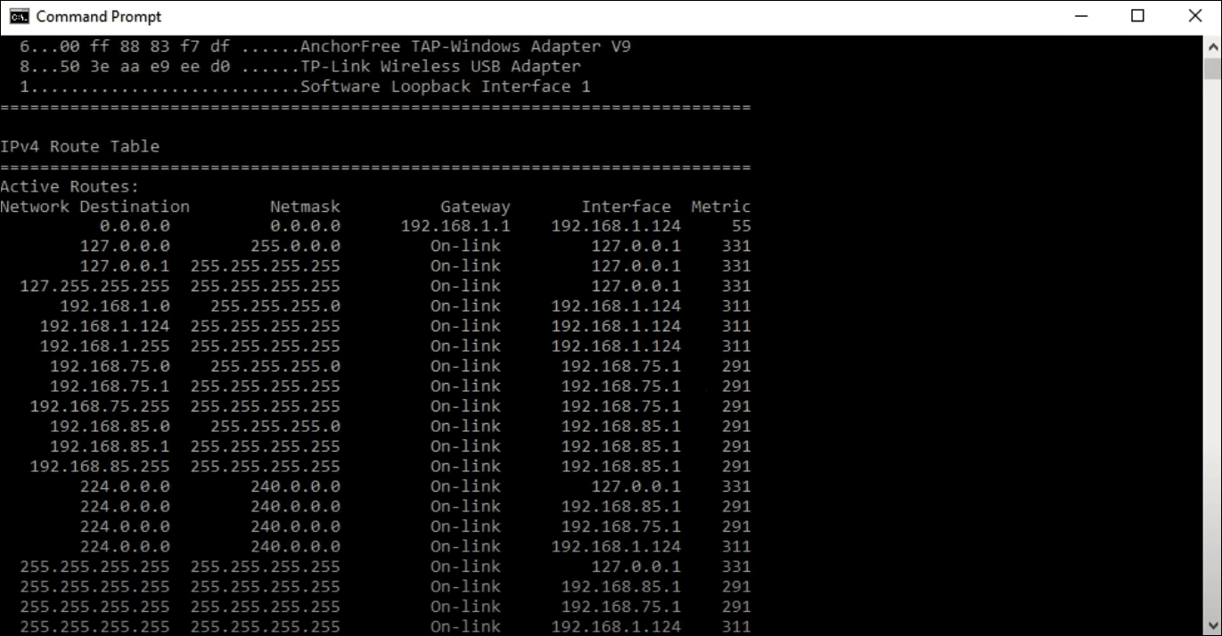 command prompt