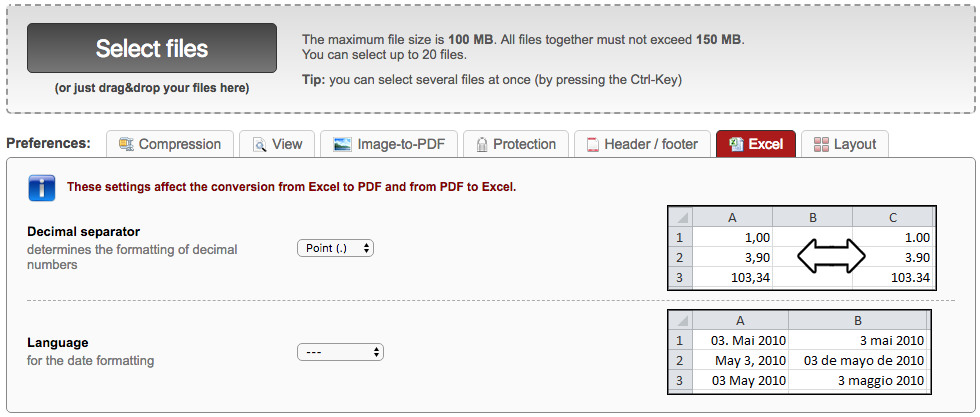 convert pdf to excel online2pdf