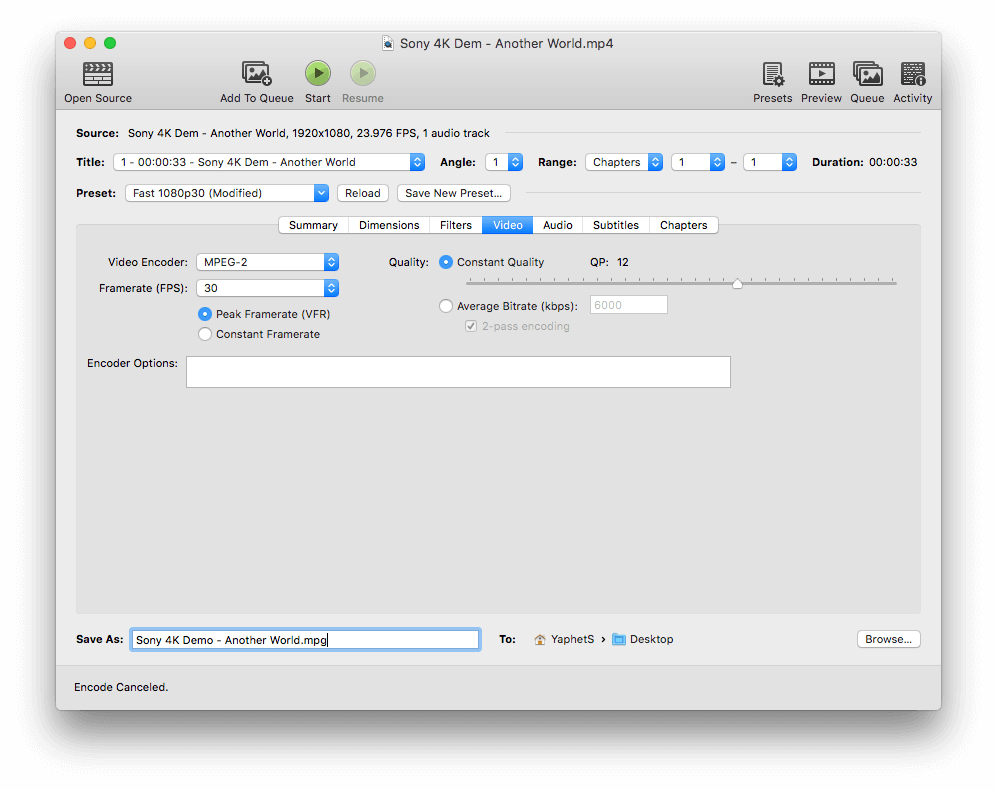 handbrake mac convert mp4 to mp3