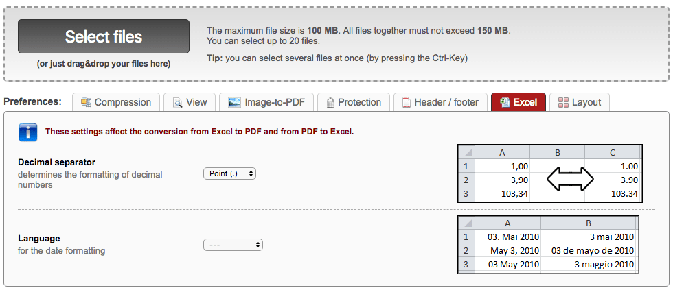 convert pdf to excel online2pdf