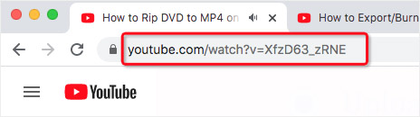 copy url from youtube
