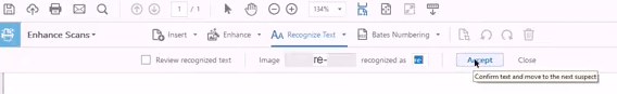 correct adobe ocr