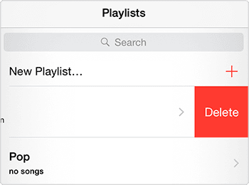 delete playlists on iphone