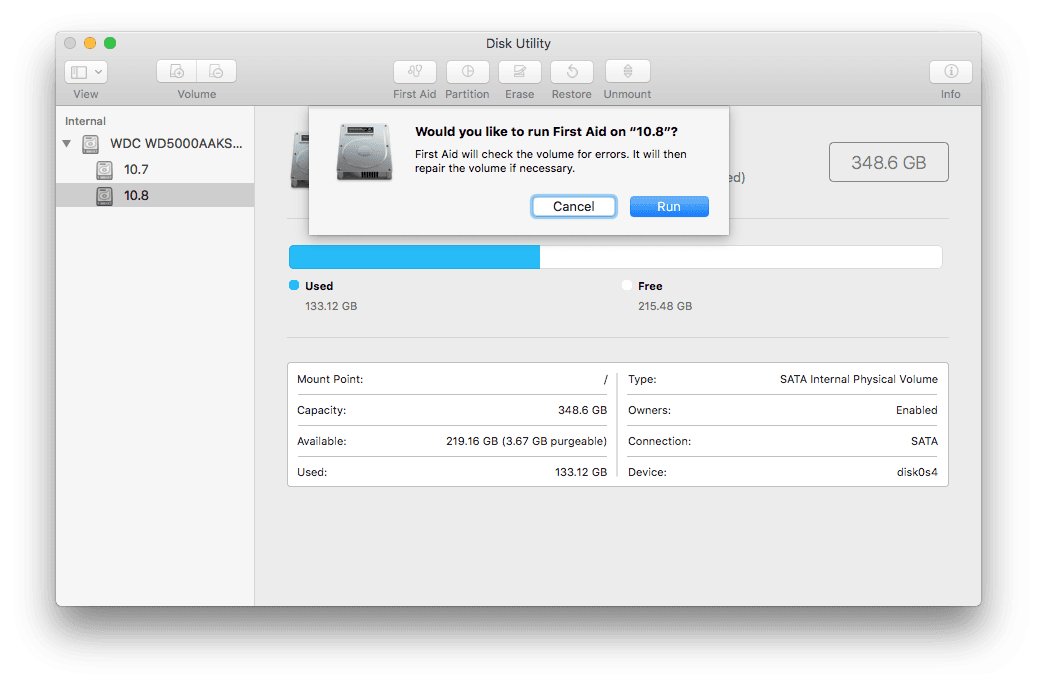 mac disk health