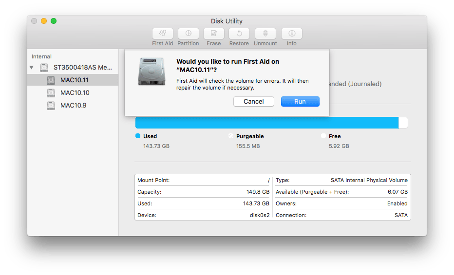 disk utility repair 02