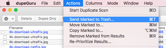 remove duplicate files