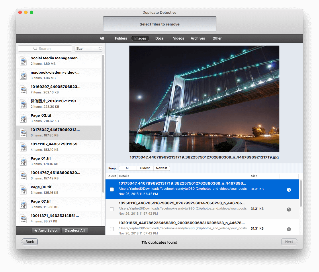 mac duplicate file cleaner