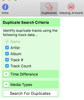 duplicate search criteria