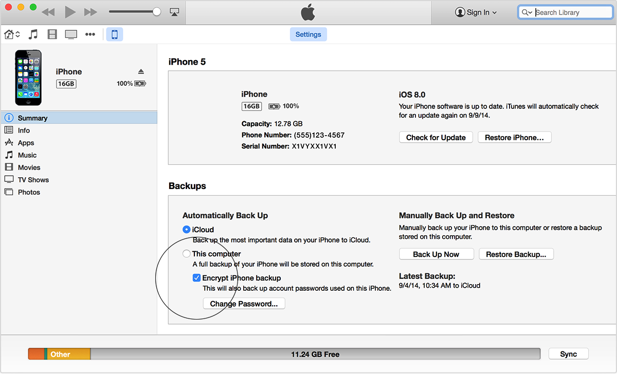 options available for backing up computer resources