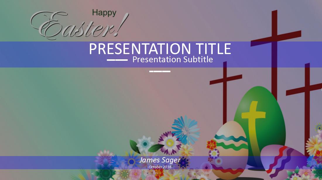 free ppt easter egg template download