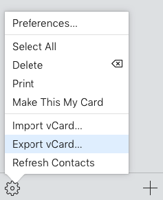 choose Select All to select all iPhone contacts for export