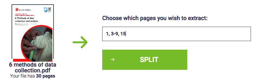 extract pages from pdf online