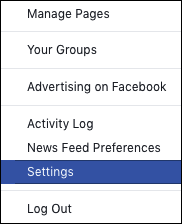 go to Settings to set up Facebook parental controls