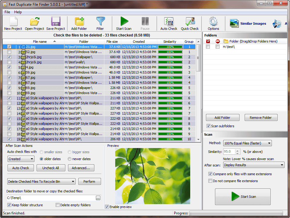 Ashisoft Free Duplicate File Finder