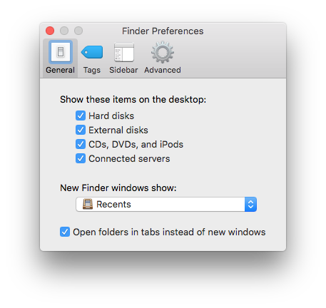 finder preferences