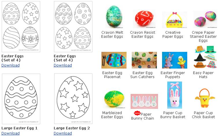 free easter egg template download