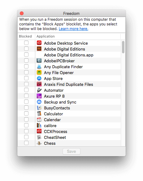 block apps with Freedom app
